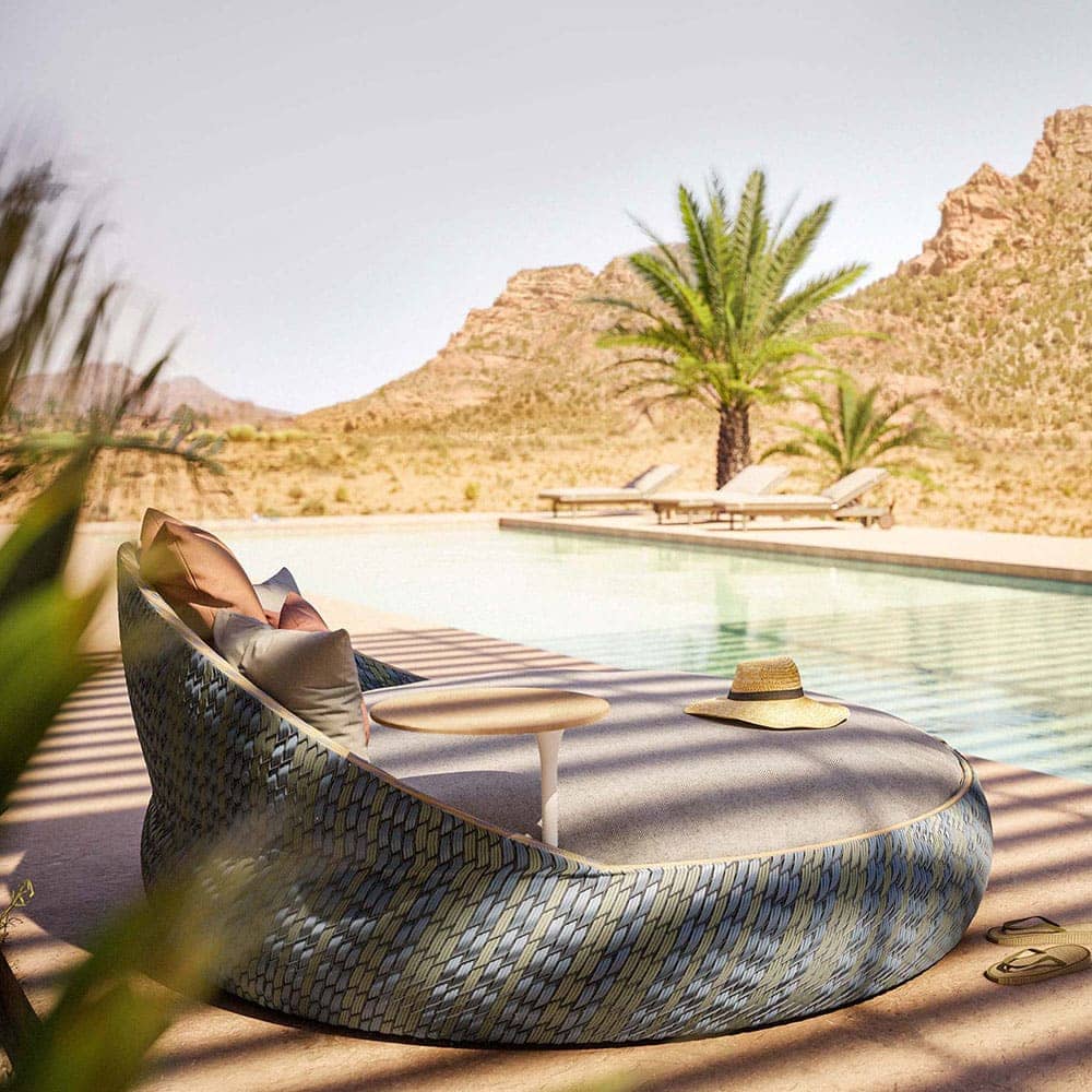 Inner peace: DALA Loveseat with Ubud fiber (Courtesy of DEDON)