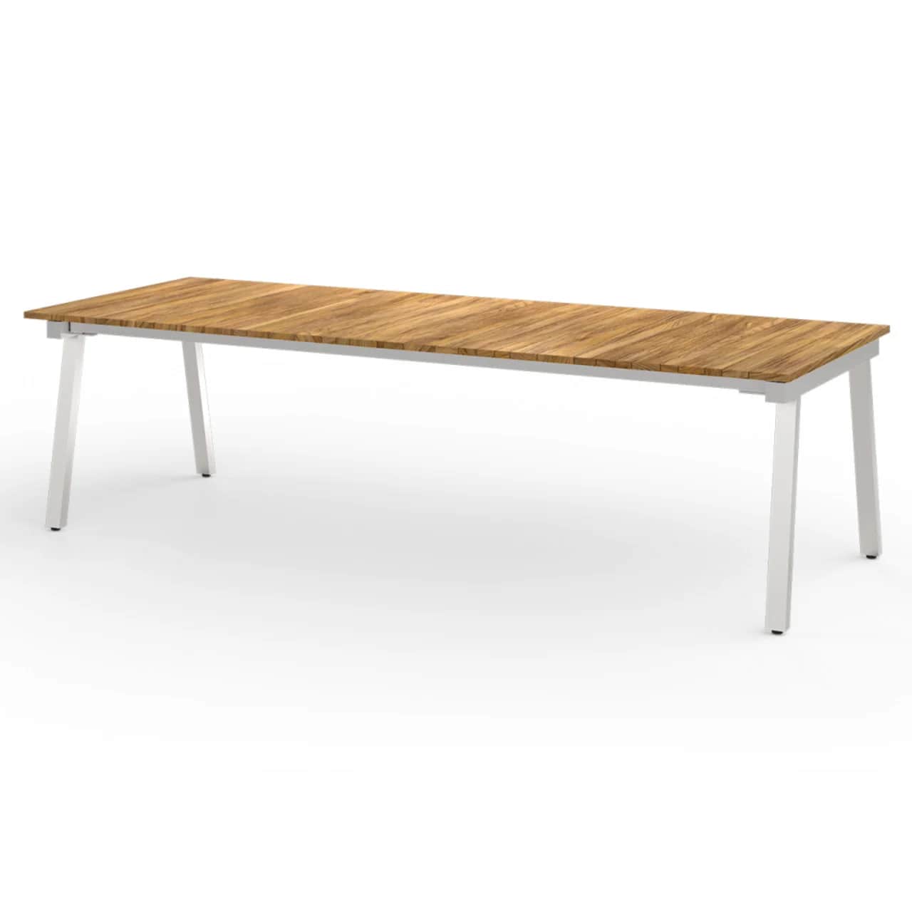 Stainless Steel 304 Hairline Frame | Recycled Teak Brushed Teak Shield Top