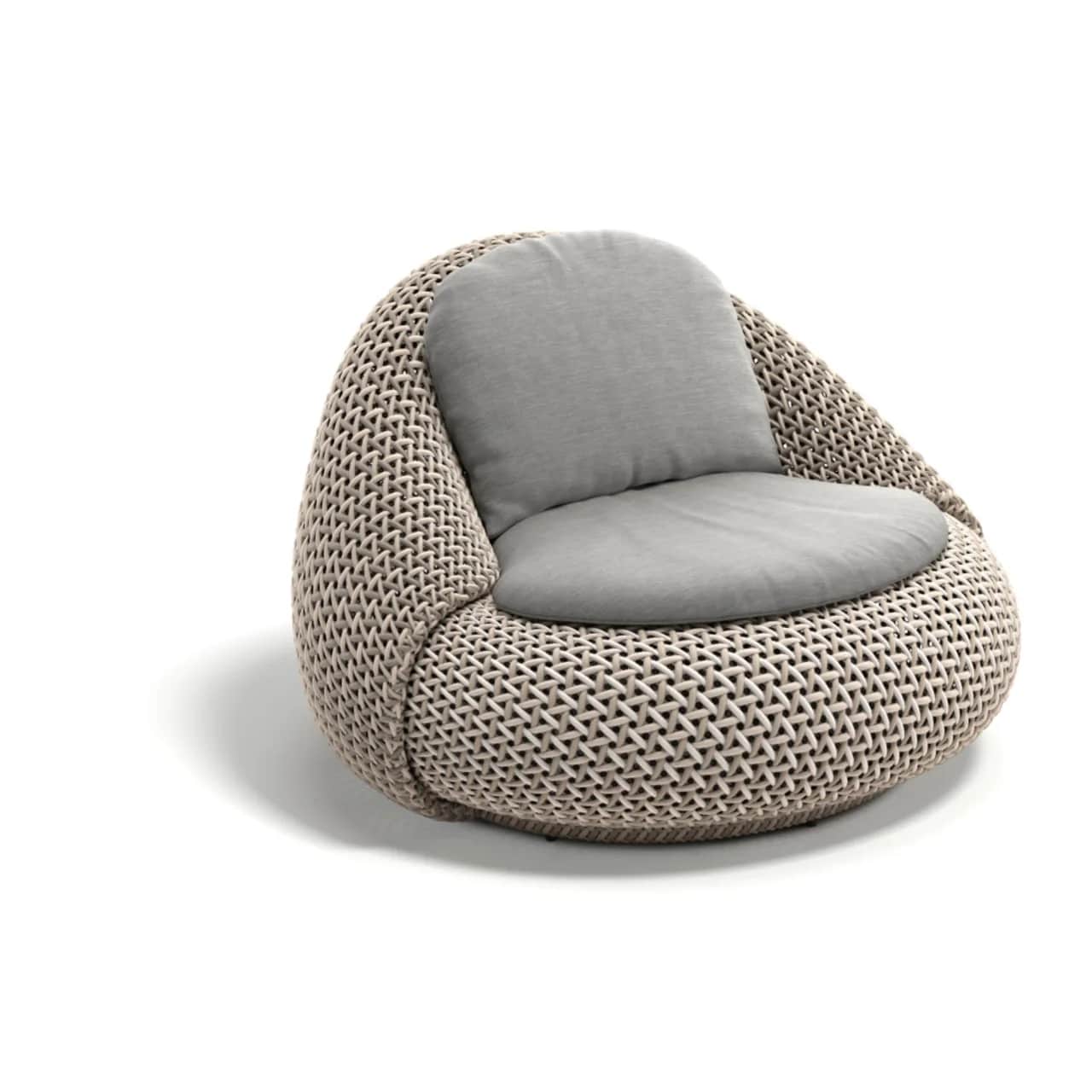 DEDON ATOLO Lounge Chair | Fiber: Pearl Sand