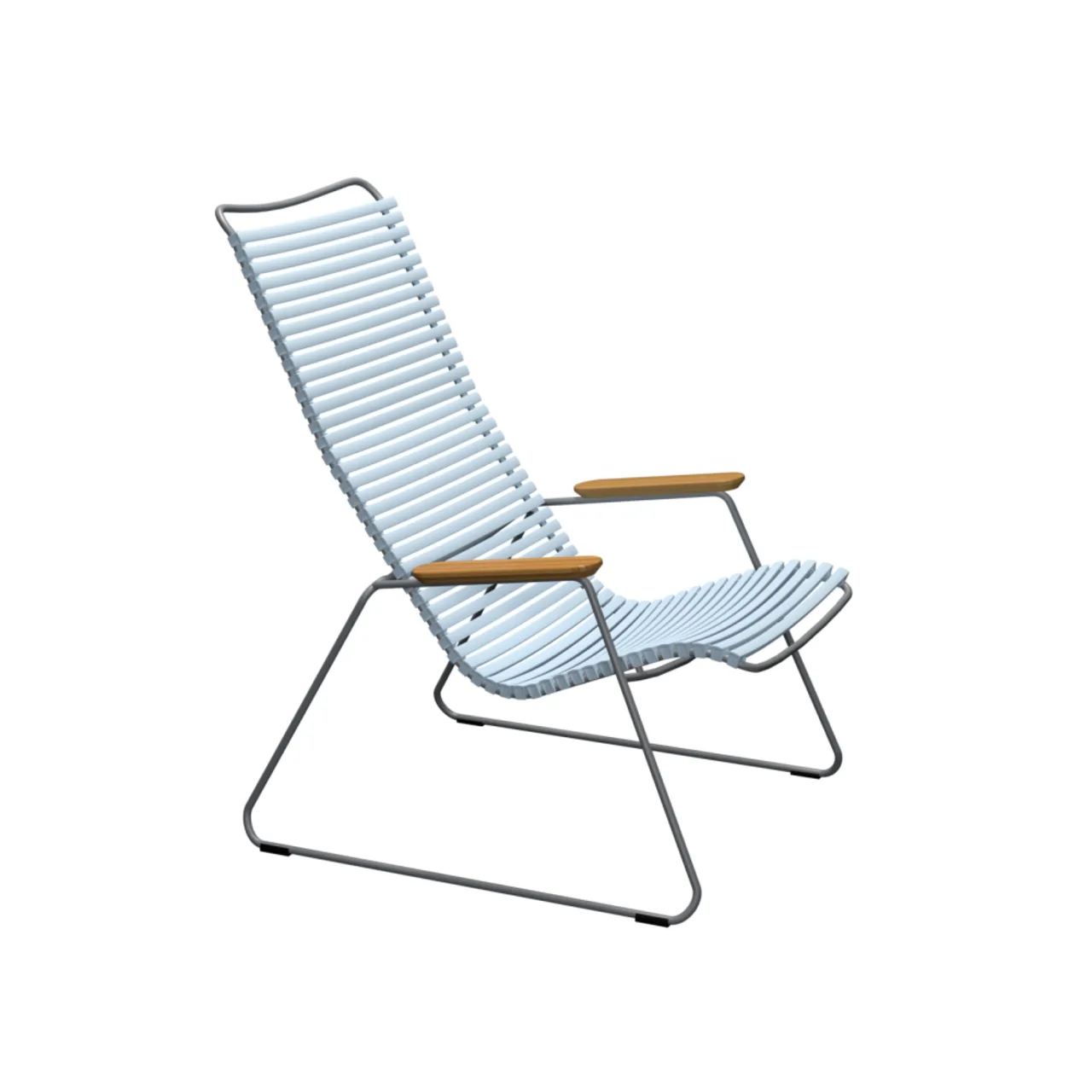 Houe Click Lounge Chair | Dusty Light Blue Lamellas
