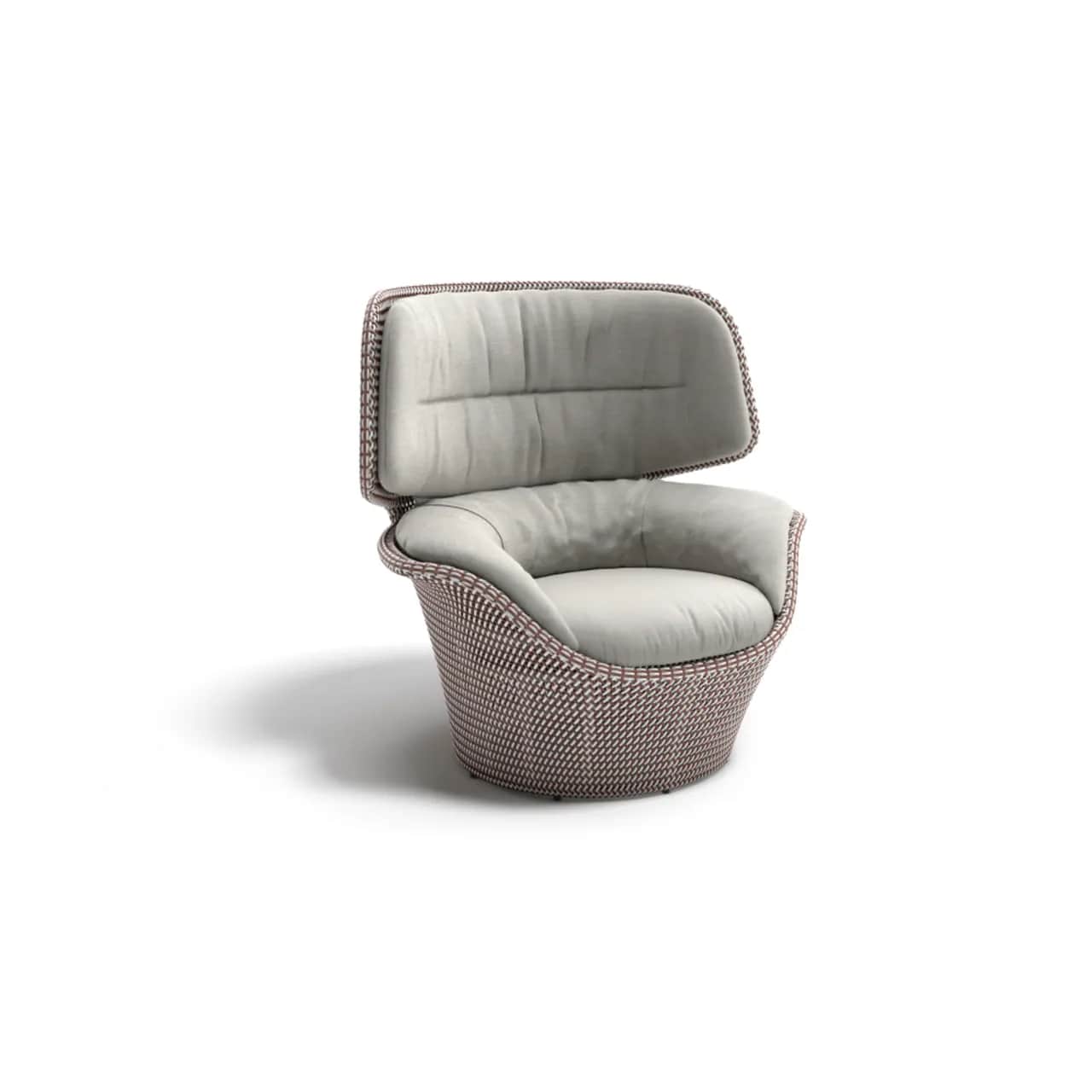 DEDON SEASHELL GRAND Wing Chair | Fiber: Umber