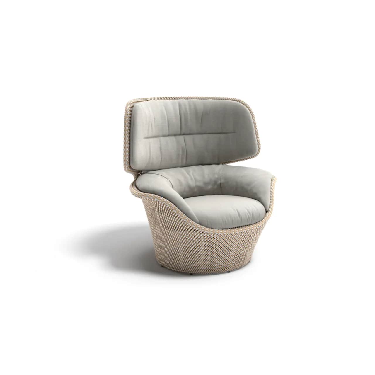 DEDON SEASHELL GRAND Wing Chair | Fiber: Oasis