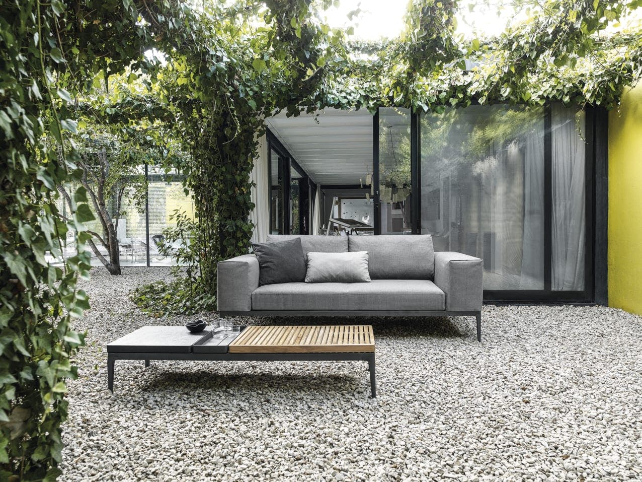 Grid Sofa | Grid Ceramic Coffee Table