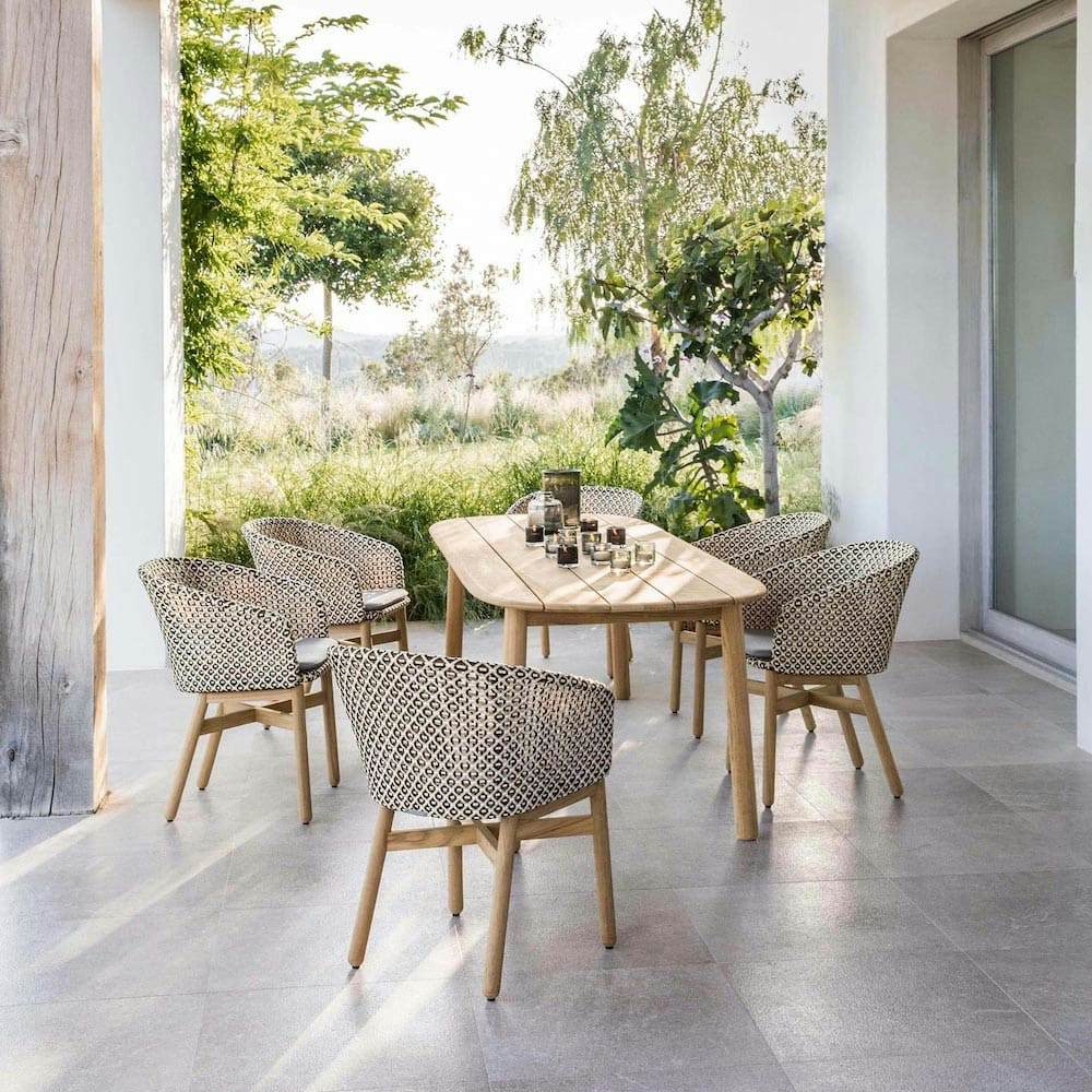 MBRACE Dining Armchairs [Chestnut] (Courtesy of DEDON)