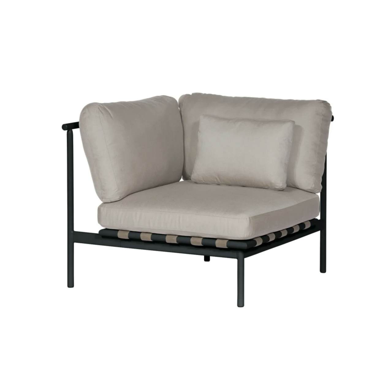 Barlow Tyrie Around Deep Seating Single Module - Left Arm | Forge Grey Aluminum Frame