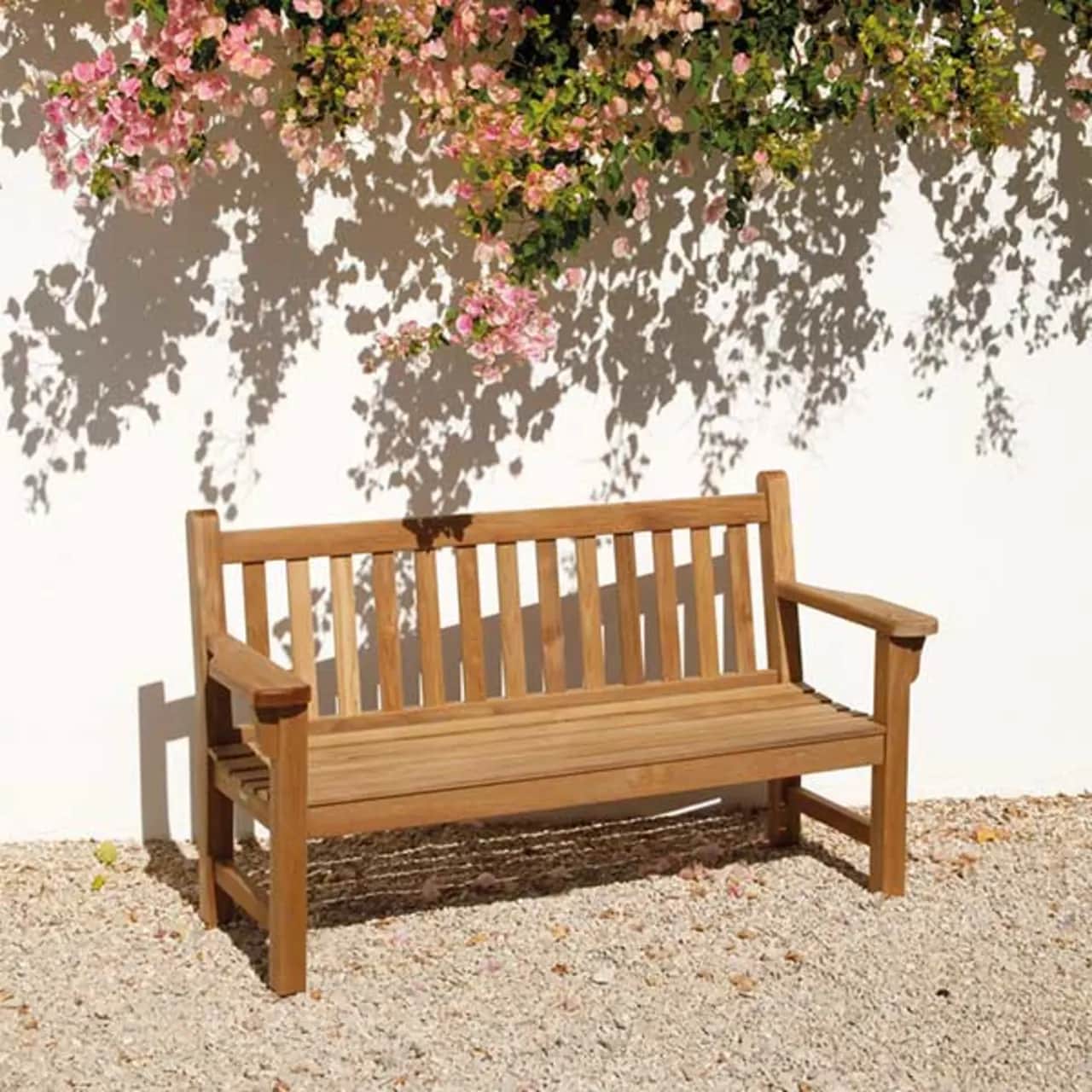london 63" teak bench