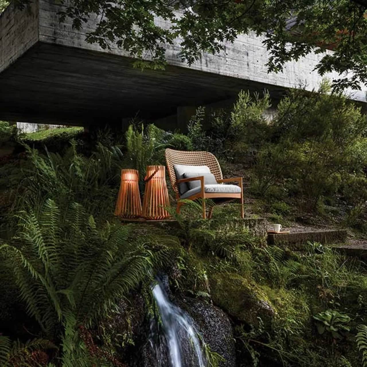 Kay High Back Lounge Chair | Ambient Ray Lanterns