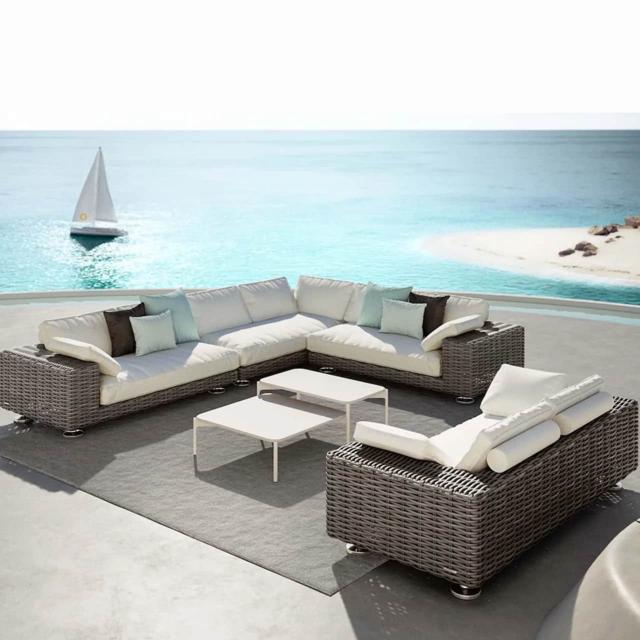 PAROS Modular Components + 2-Seater (Courtesy of DEDON)