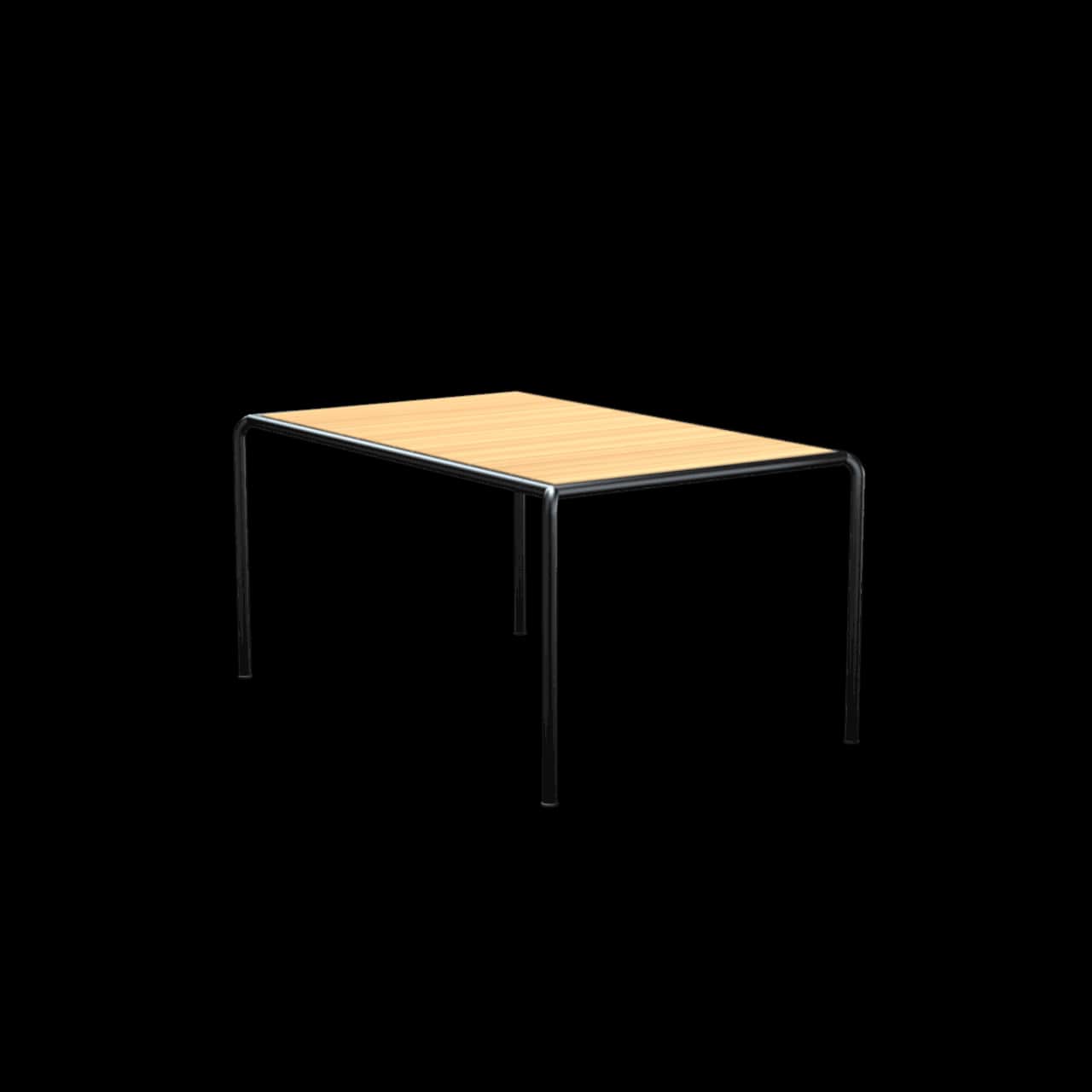 Houe Avanti 60" Dining Table | Black Powder-Coated Steel Frame | Pine Wood Top