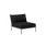 Houe Level 2 Chair | Muted White Powder-Coated Aluminum Frame | Slate Sunbrella Heritage Fabric Cushion