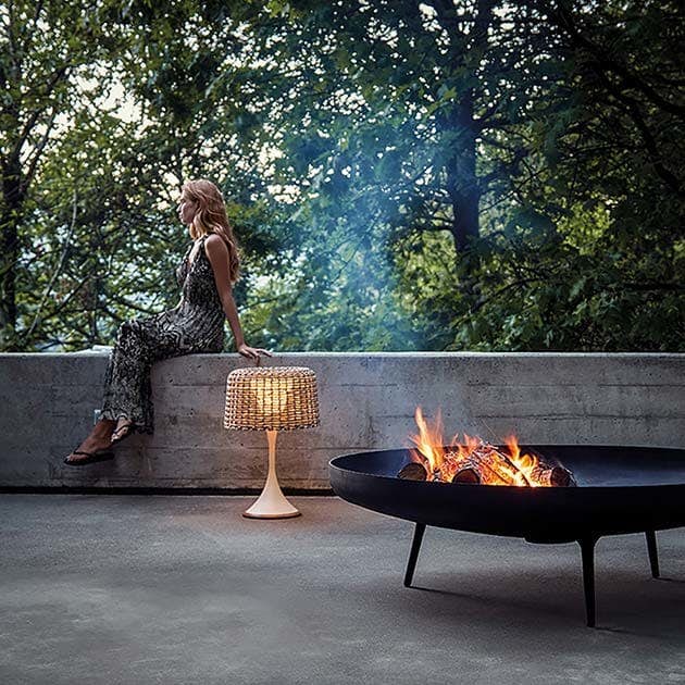 Gloster Large Fire Bowl | Mesh Small Lantern
