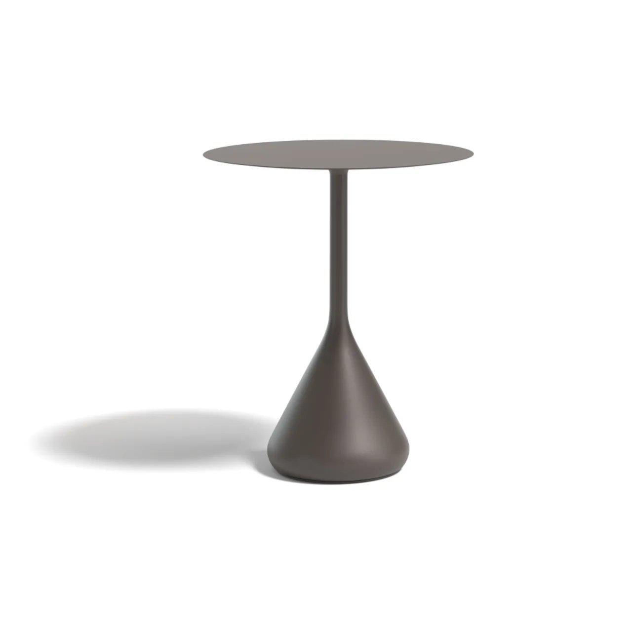 DEDON SATELLITE 31" Counter Height Round Dining Table | Base: Powder-Coated Aluminum, Black Pepper | Top: HPL, Black Pepper