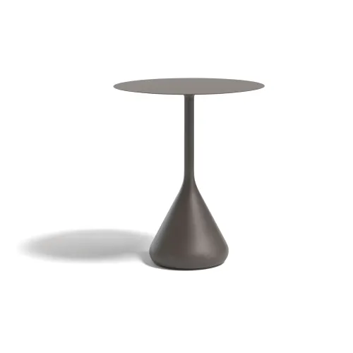 DEDON SATELLITE 31" Counter Height Round Dining Table | Base: Powder-Coated Aluminum, Black Pepper | Top: HPL, Black Pepper