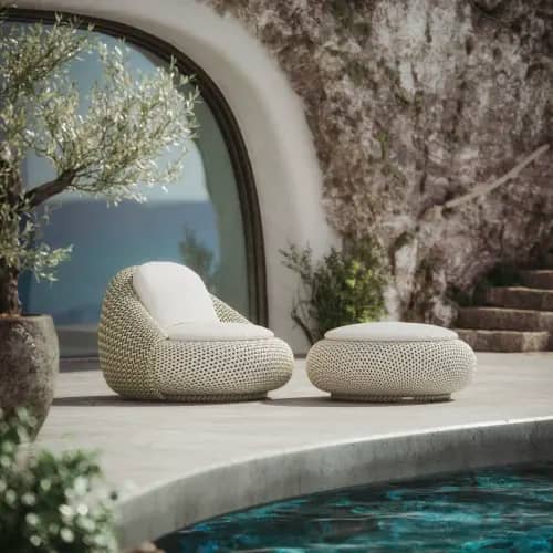 DEDON ATOLO Lounge Chair & Footstool