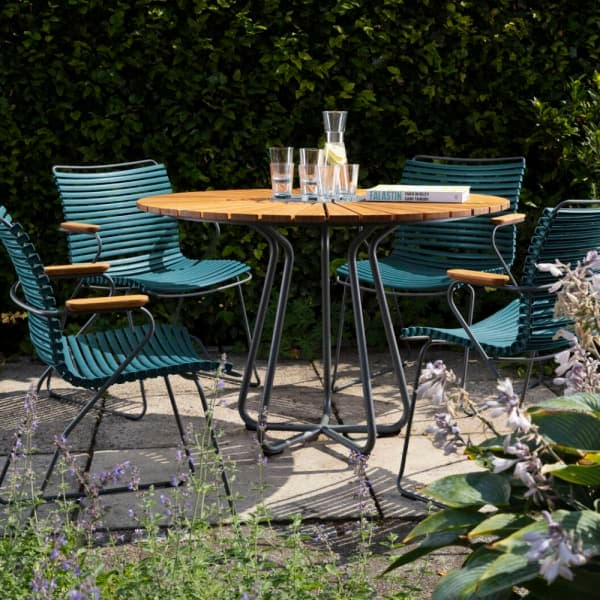 Houe Click Dining Armchairs | Circle 43" Dining Table