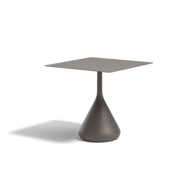 DEDON SATELLITE 31" Square Dining Table | Base: Powder-Coated Aluminum, Black Pepper | Top: HPL, Black Pepper
