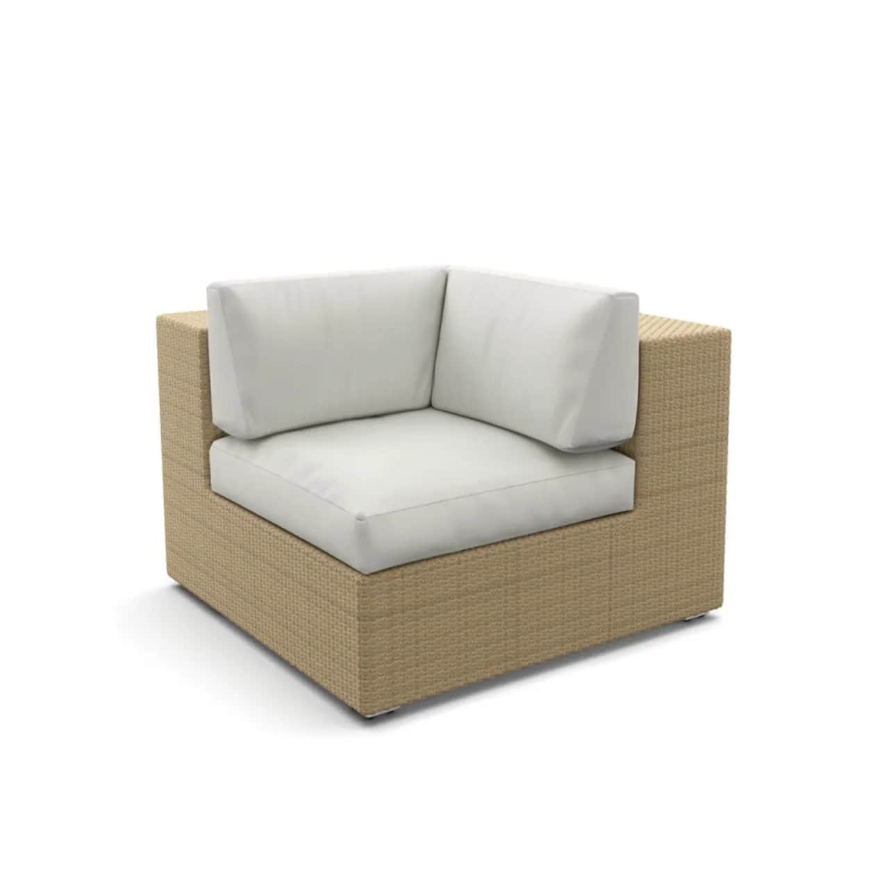 Dedon Lounge Corner Module | Fiber: Bleach