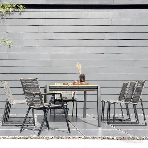 Baia Extension Table | Olaf Dining Armchair & Side Chairs