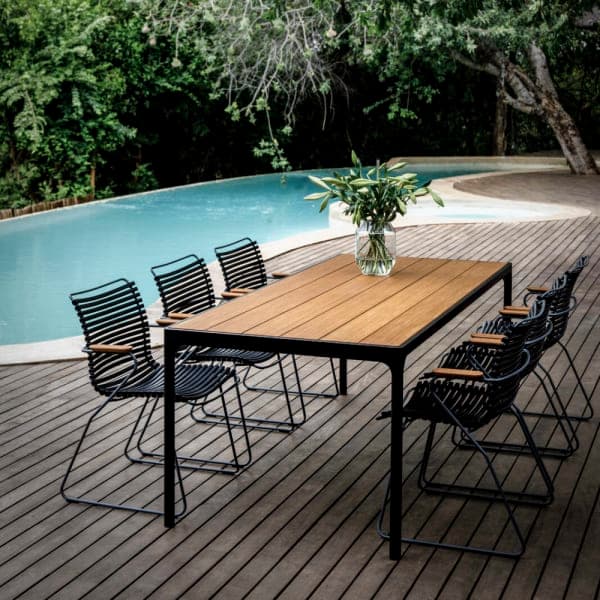 Houe Click Dining Armchairs | Four 63" Dining Table