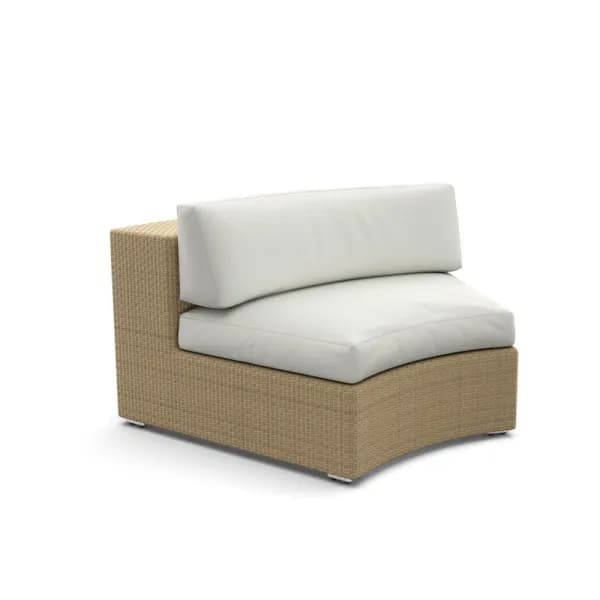 DEDON Lounge Curved Module | Fiber: Bleach